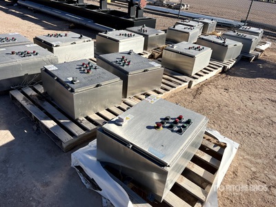 Quantity of (15) Allen-Bradley High-Power Industrial Motor Control Panel Varios. Instrumentation & Electrical