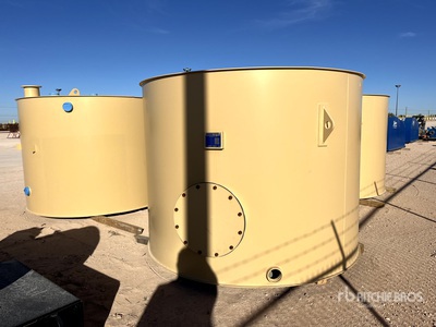 Quantity of (3) 50bbl Custom-Fabricated Steel Storage Tank