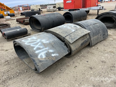 Quantity of (3) Rolls Rubber Mats