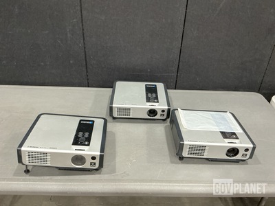 (3) Boxlight CP720E/S Projectors