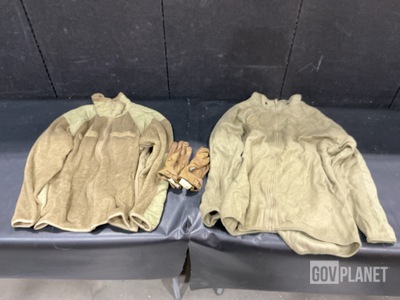 (35) Cold Weather Jackets, (3) Cold Weather Shirts & Assorted Items