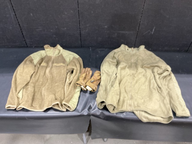 (35) Cold Weather Jackets, (3) Cold Weather Shirts & Assorted Items