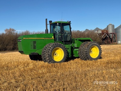 1995 John Deeer 8570 Knikgestuurde tractor