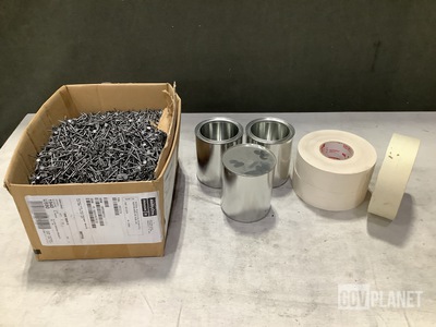 (20) Paint Cans, (2) Boxes of Nails & (60) Rolls of Tape