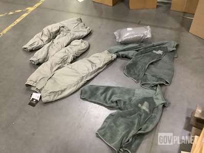 (9) Cold Weather Parkas, (8) Cold Weather Jackets & Assorted Items