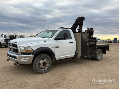 Knuckle Boom on 2011 Ram 5500 4x4 Crane Truck