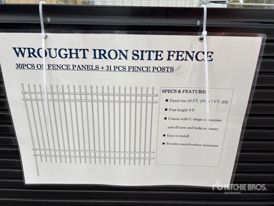 Quantity of (30) 2025 GLWF100730 10 ft x 7 ft Welded Steel Fencing (Unused)