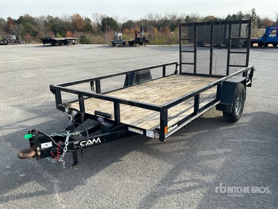 2020 Cam Superline STP7212TA-B-035 2385 lb 12 ft S/A Equipment Trailer