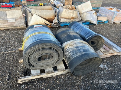 Quantity of (3) Rolls of Rubber Belting