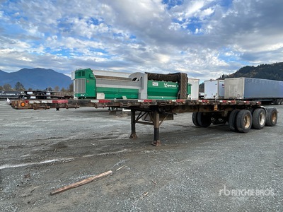 2000 Thruway 32 ft Tri/A Super B-Train Lead مقطورة مسطحة