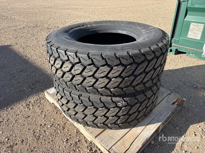 Quantity of (2) Boto 385/65R22.5 Steer Pneus (Unused)