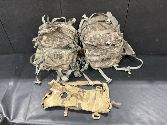 (7) Rifleman Sets, (17) Assault Packs, (23) Hydration Carriers & (2) Field Packs