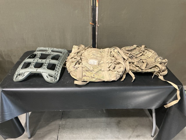 (156) Load Carriers, (65) Frames, (9) Assault Packs& (9) Rucksacks