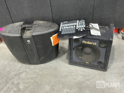 (3) Production Controllers, (1) PA Speaker & Assorted Items