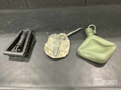 (19) Entrenching Tools, (16) Tool Carriers, (83) Canteens & (25) Pouches