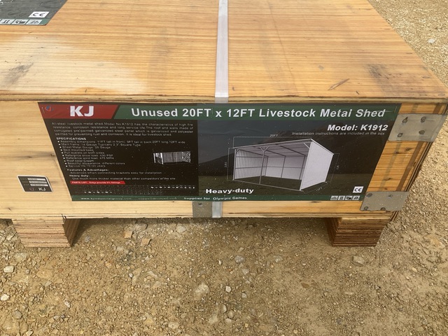 KJ K1912 Livestock Metal Shed - Unused KJ K1912 Livestock Metal Shed - Unused