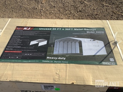 KJ K2030 Metal Garage - Unused