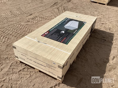 KJ K1220 Single Garage Metal Shed - Unused