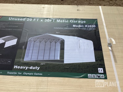 KJ K2030 Metal Garage - Unused