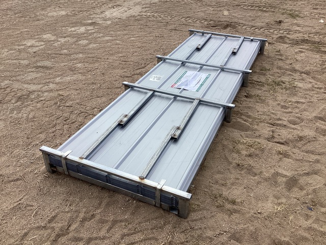 (100) Piece Lot of 10' Long Corrugated Steel Panels
