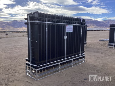 (24) Pieces of KJ Powder Coated Steel Fence w/(25) Post Connectors - Unused