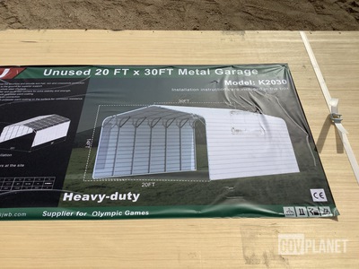 KJ K2030 Metal Garage - Unused