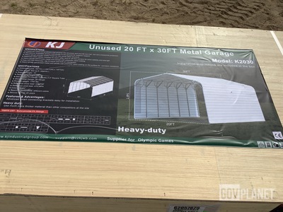 KJ K2030 Metal Garage - Unused