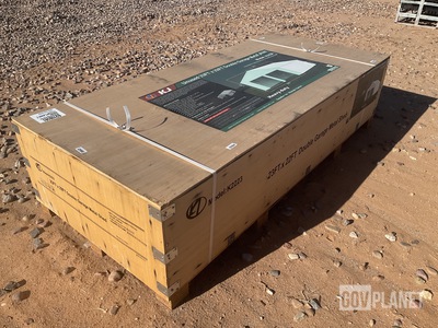 KJ K2223 Double Garage Metal Shed - Unused