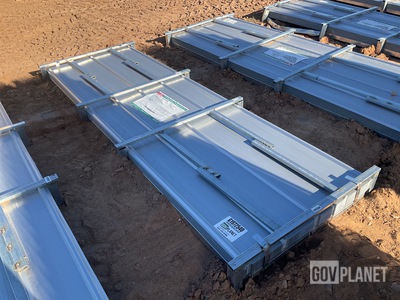 (100) Piece Lot of 10' Long Corrugated Steel Panels