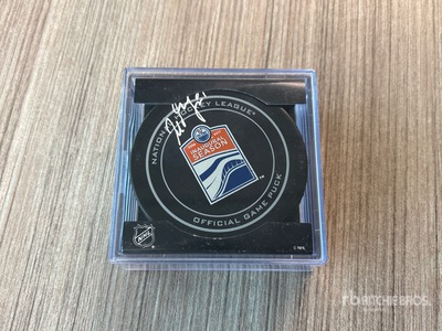 Signed Milan Lucic Opening Puck