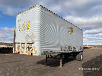 1986 Fruehauf 27 ft x 102 in S/A Remolque de furgoneta