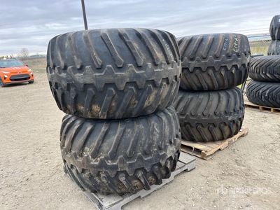 Quantity of (4) 48X31.00-20 Floater Tires