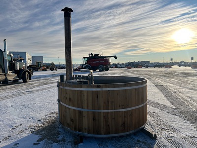 Alumi Tubs Large Wood Fired 8 Person Hot Tub