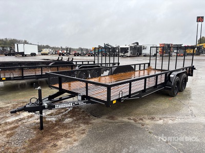 2025 Davidson 20 ft T/A Remolque Portamaquinaria