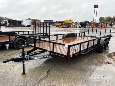 2025 Davidson 20 ft T/A Remolque Portamaquinaria