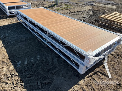Quantity of (2) BYT 4 ft x 12 ft Aluminum Boat Dock Section (Unused)