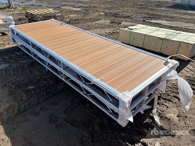 Quantity of (2) BYT 4 ft x 12 ft Aluminum Boat Dock Section (Unused)