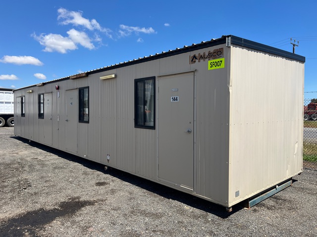 Ausco 14.4 m x 3.27 m Skid-Mounted Portable Camp Building Ausco 14.4 m x 3.27 m Skid-Mounted Portable Camp Building