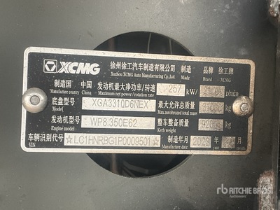 2023 XCMG XGA3311D6NE 8x4 Twin-Steer Sleeper Camion à benne tandem (Unused)