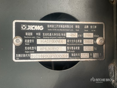 2023 XCMG XGA3311D6NE Camion à benne tandem (Unused)