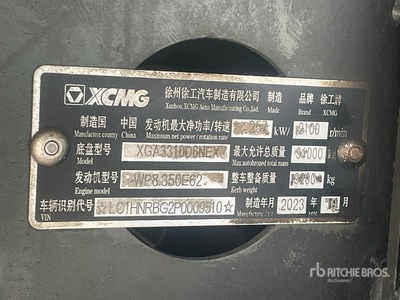 2023 XCMG XGA3311D6NE Camion à benne tandem (Unused)