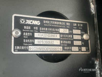 2023 XCMG XGA3311D6NE Camion à benne tandem (Unused)