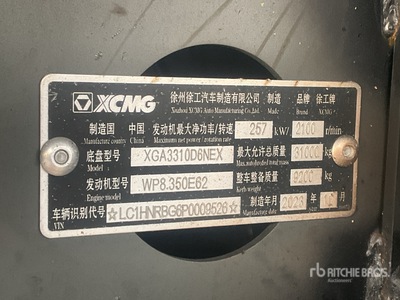 2023 XCMG XGA3311D6NE Camion à benne tandem (Unused)