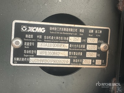 2023 XCMG XGA3311D6NE Camion à benne tandem (Unused)