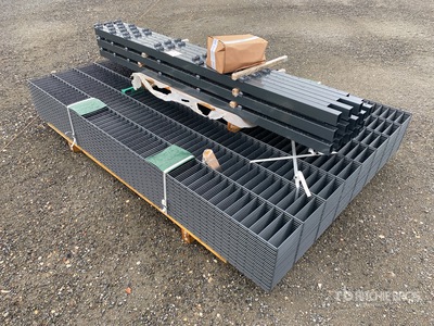 Qty of 62,5 Meter (1,63m x 2,50m, 8/6/8) Heavy Duty Site Fence (Unused)