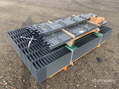 Qty of 62,5 Meter (1,43m x 2,50m, 8/6/8) Heavy Duty Site Fence (Unused)