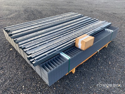 Qty of 75 Meter (2,03m x 2,50m, 6/5/6) Site Fence (Unused)