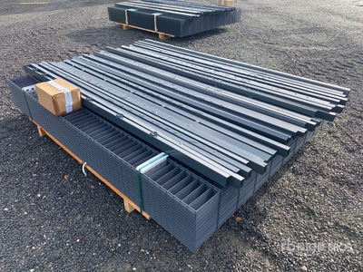 Qty of 75 Meter (2,03m x 2,50m, 6/5/6) Site Fence (Unused)