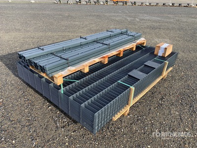 Qty of 75 Meter (1,83m x 2,50m, 6/5/6) Site Fence (Unused)
