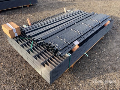 Qty of 75 Meter (1,43m x 2,50m, 6/5/6) Site Fence (Unused)